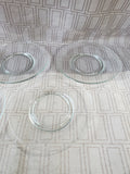 10 Piece Clear Glass Plate Set