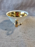 Bavaria Germany White and Gold Toned Demitasse and Saucer Set (A)