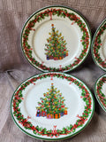Set of 4 Traditions "Holiday Celebrations" by Christopher Radko Dinner Plates (2 SETS AVAILABLE PRICED INDIVIDUALLY AT $30 EACH)
