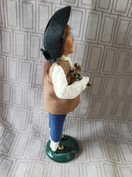 Signed Byers' Choice Carolers CW "Colonial Boy with Slingshot" Figurine