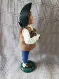 Signed Byers' Choice Carolers CW "Colonial Boy with Slingshot" Figurine