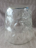 Set of 3 Heavy Clear Glass Nesting Bowls