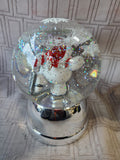 Light Up Snowman Snow Globe WORKS