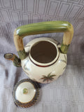 Vintage Crackle Glazed Elephant Teapot