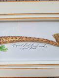 Signed and Dated "A Good Back Brush Makes a Great Bath" Print by Kolene Spicher