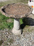 Two Piece Cement Bird Bath *Read Description*