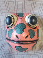 Indonesian Wood Carved Frog Mask