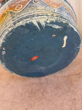 Shallow Painted Terracotta Planter