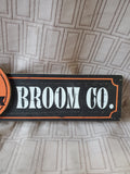 Wooden "Olde Salem Broom Co." Sign