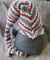 Stuffed Gnome with Posable Christmas Hat Doorstop