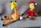 Pair of Giraffe Plush Dolls