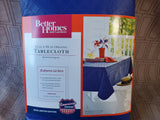 Better Homes and Gardens Blue Oblong Tablecloth UNOPENED