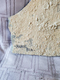 Signed "Canyon De Chelly" Painting on Stone Slab by Manuel Ben