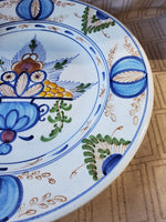 Signed Hand Painted Ceramic Wall Hanging Plate