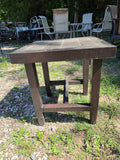 Hampton Bay Brown Aluminum Side Table