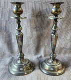 Pair of Silverplate Candlesticks