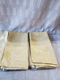 Lot of 12 Gold Toned Fabric Napkins
