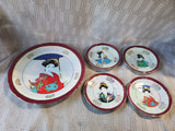 10 Piece Asian Inspired Porcelain Tea Set