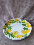 Set of 4 One Hundred 80° Plastic Lemon Salad Plates