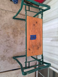 Large Folding Gardening Stool w/Wooden Seat (B)