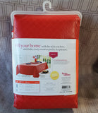 Better Homes and Gardens Red Oblong Tablecloth UNOPENED