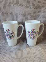Pair of Love Colonial Williamsburg Coffee Mugs