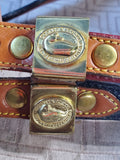 Pair of Dooney & Bourke Leather Belts (A)—Women's Size Large