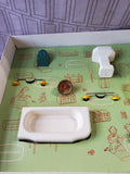 Vintage Strombecker True Scale Play Furniture Bathroom Set Model No. 74-200 (A)
