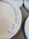 Set of 4 Ceramic Grape Motif Coasters