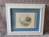 Signed Dockside Boating Scene Print