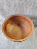 Signed Cherry Wood Bowl