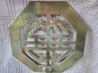 Brass Asian Inspired Wall Sconce
