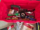 16" Ace Plastic Toolbox Full of Tools