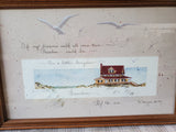 Signed "By the Sea" Print by D. Morgan
