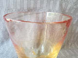 Heavy Amber Toned Plastic Vase