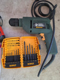 Tool Lot - Drill, Rechargeable Screwdriver, Bit Set, Level