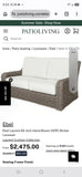 Ebel Hand Woven HDPE Wicker Loveseat