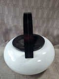 White Enamel Teapot
