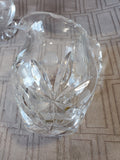 Heavy Clear Glass Creamer and Sugar Set