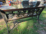 Regalia Wooden and Cast Iron Outdoor Bench