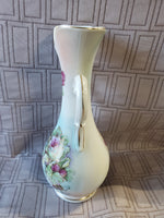 Double Handled Floral Bud Vase