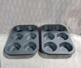 Pair of Wilton Nonstick 6 Cup Cupcake Pans