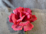 Porcelain Pink Flower Figurine