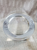 Heavy Clear Glass Cylindrical Vase