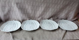 Set of 4 Pier 1 White Pumpkin Salad Plates