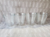 (B) Lot of 4 Clear Tervis Double Walled Tumblers
