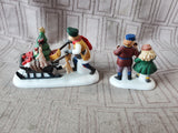Department 56 Dickens' Village "Gingerbread Vendor" 2 Piece Figurine Set