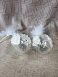 Domain Timeless Holiday Collection Set of 2 Glass Bird Ornaments