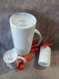 3 Piece Threshold Porcelain Snowflake Tea Set