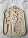Hartstone "George & Martha" 1980 Annual Cookie Mold